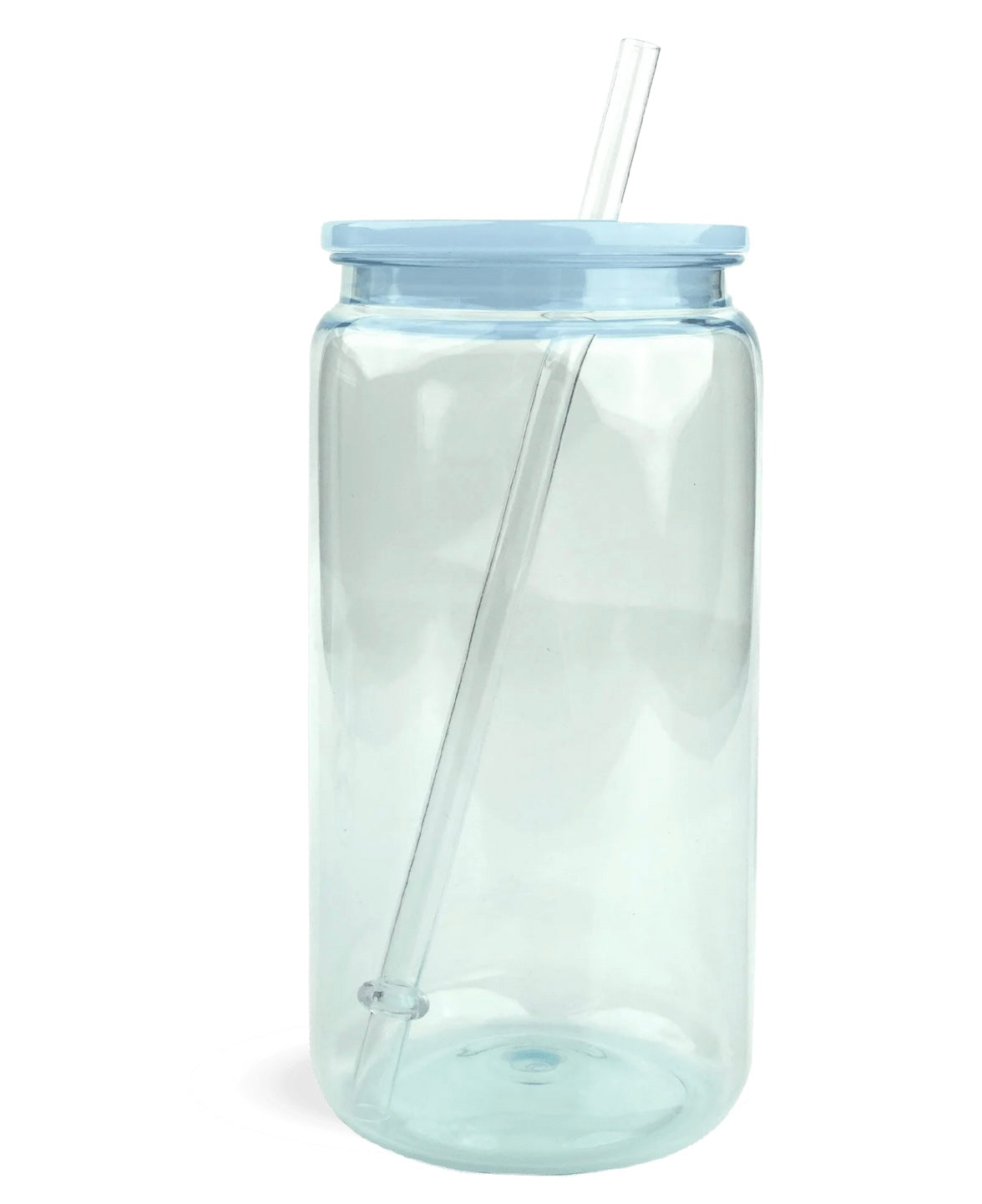 Light blue non glitter cup