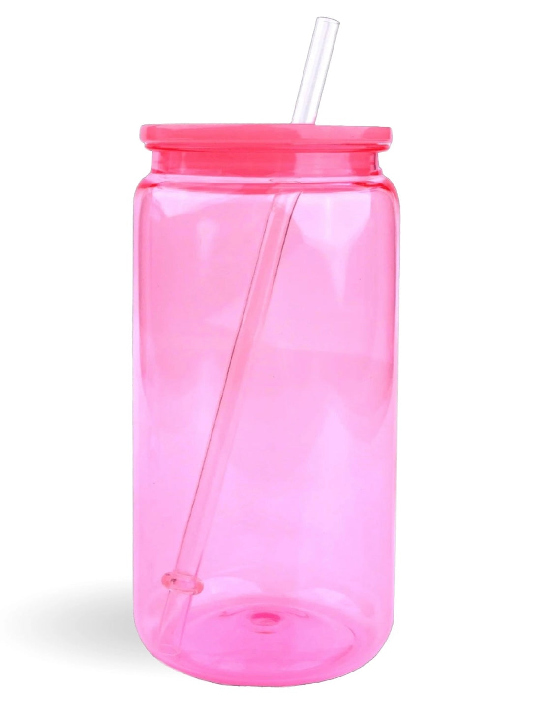 Bright pink non glitter cup